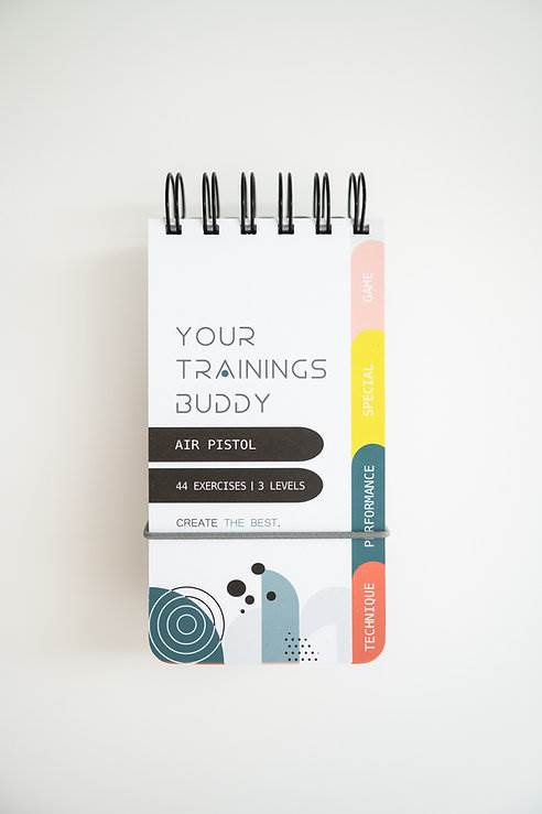 Bok med övningar för skytteträning, pistol