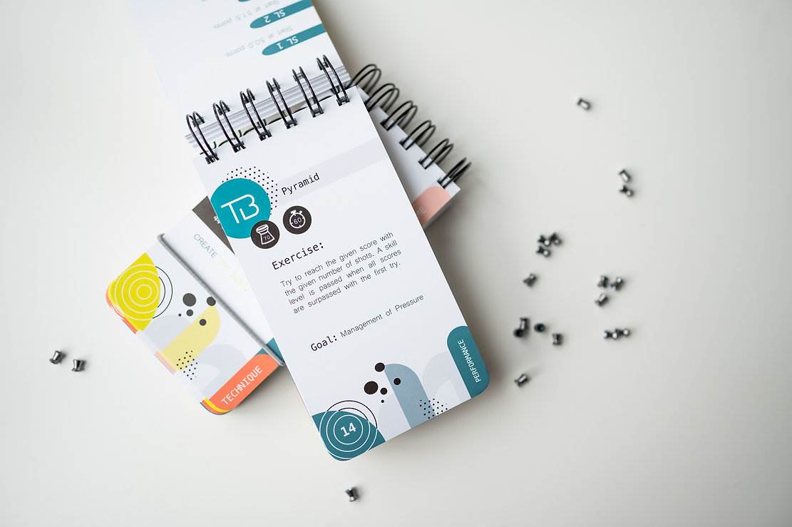 Bok med övningar för skytteträning, gevär