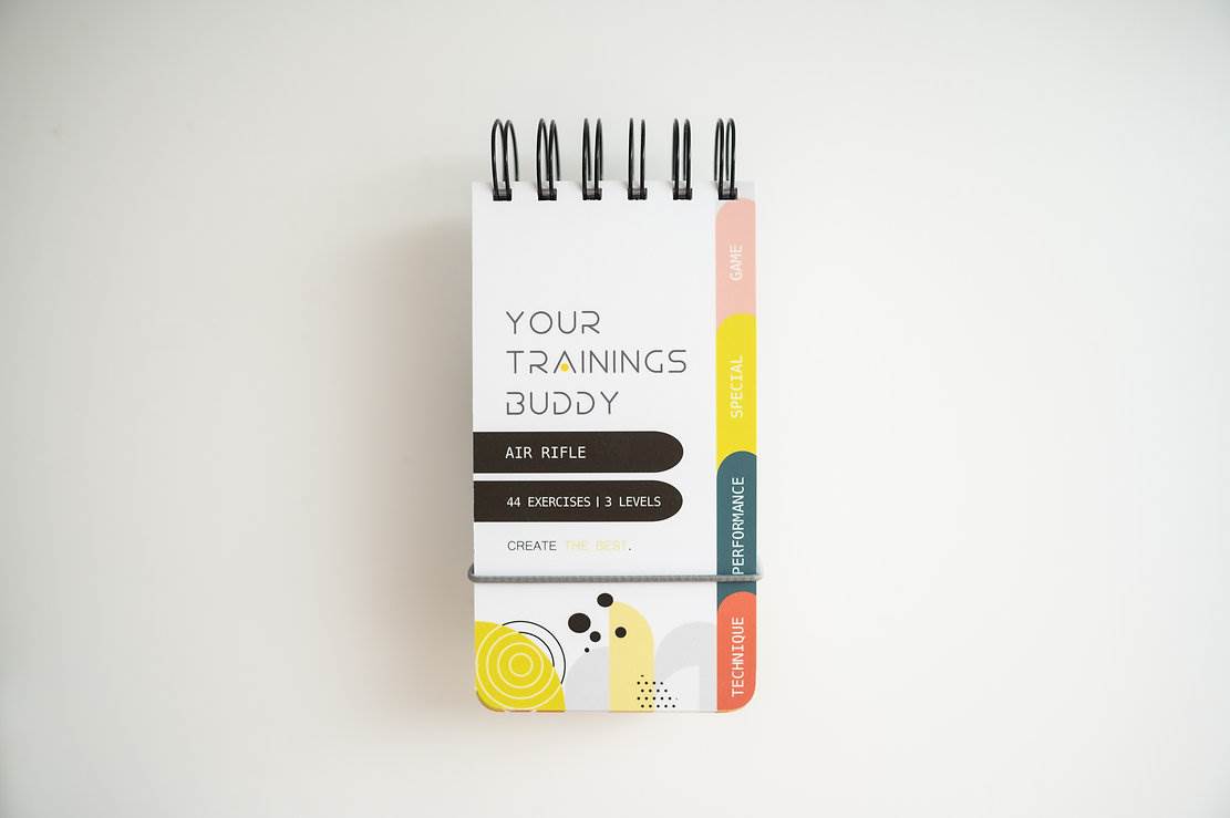 Bok med övningar för skytteträning, gevär