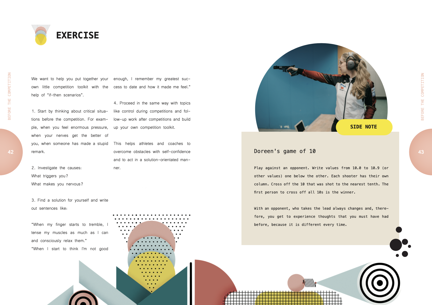 Bok för skytteträning. Insights - A deep dive into a champions mind