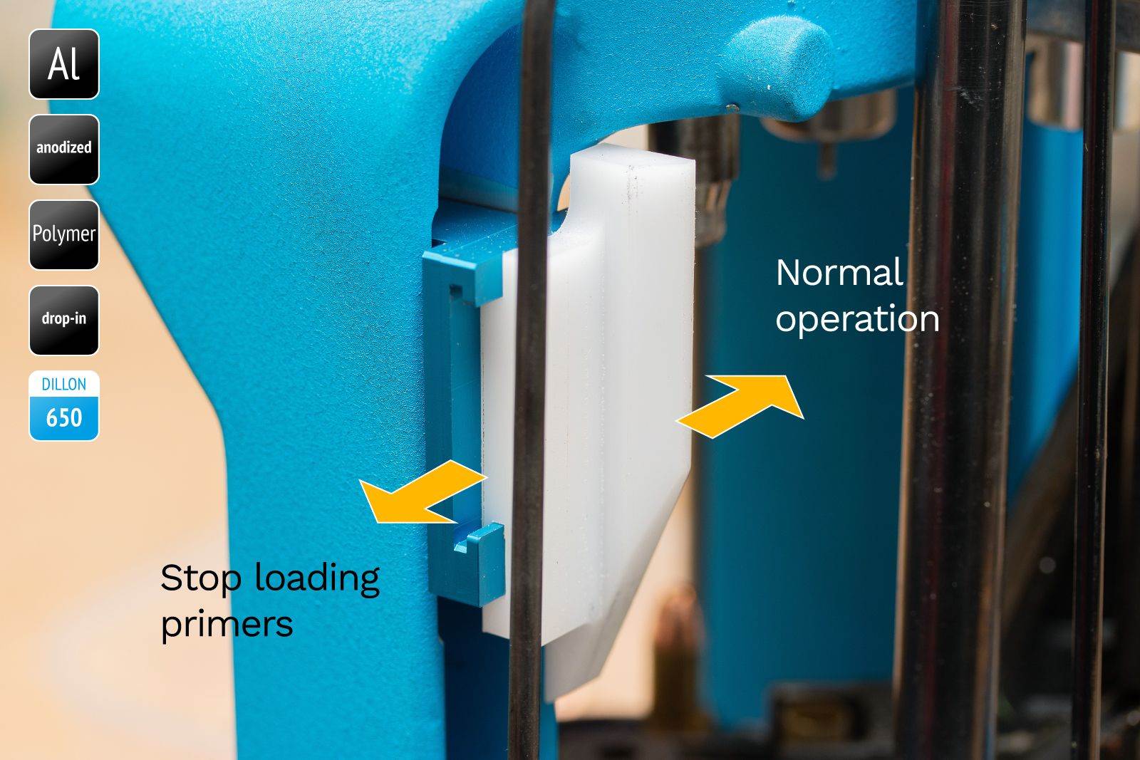 Stopp för tändhattsmatning Armanov Primer Stop Switch XL650