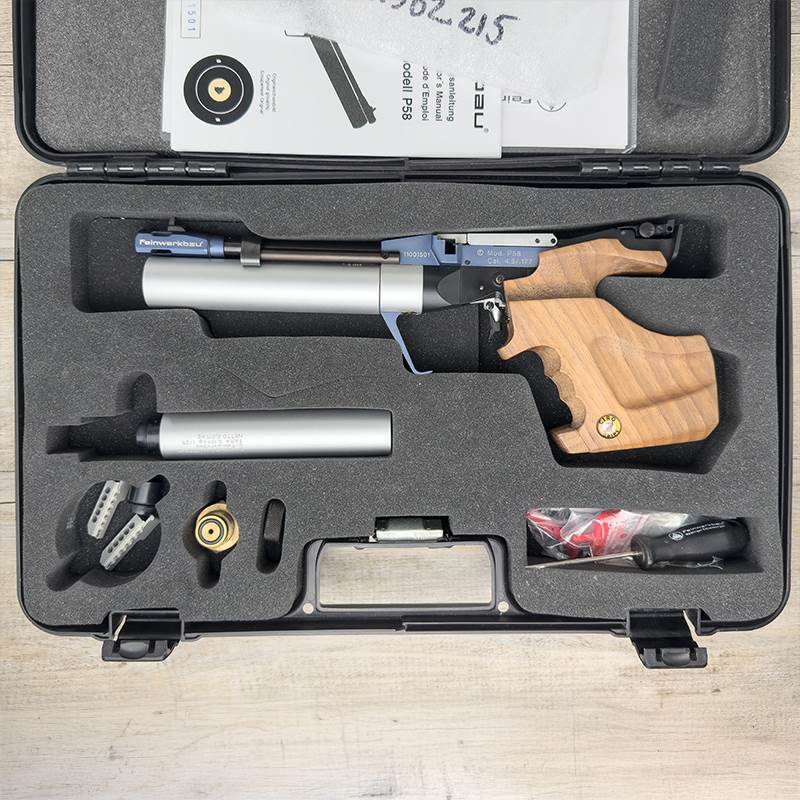 Begagnad Luftpistol FWB P58 5-skottspistol 2 nya tuber