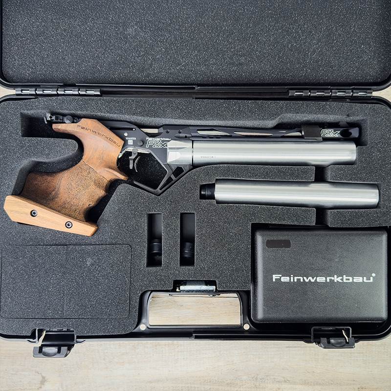 Demoskjuten Luftpistol Feinwerkbau P8X Lång L höger