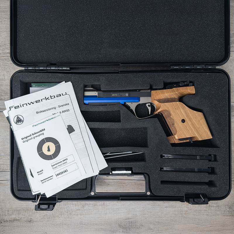 Begagnad Pistol Feinwerkbau AW93 lätt Nill-Medium, .22lr