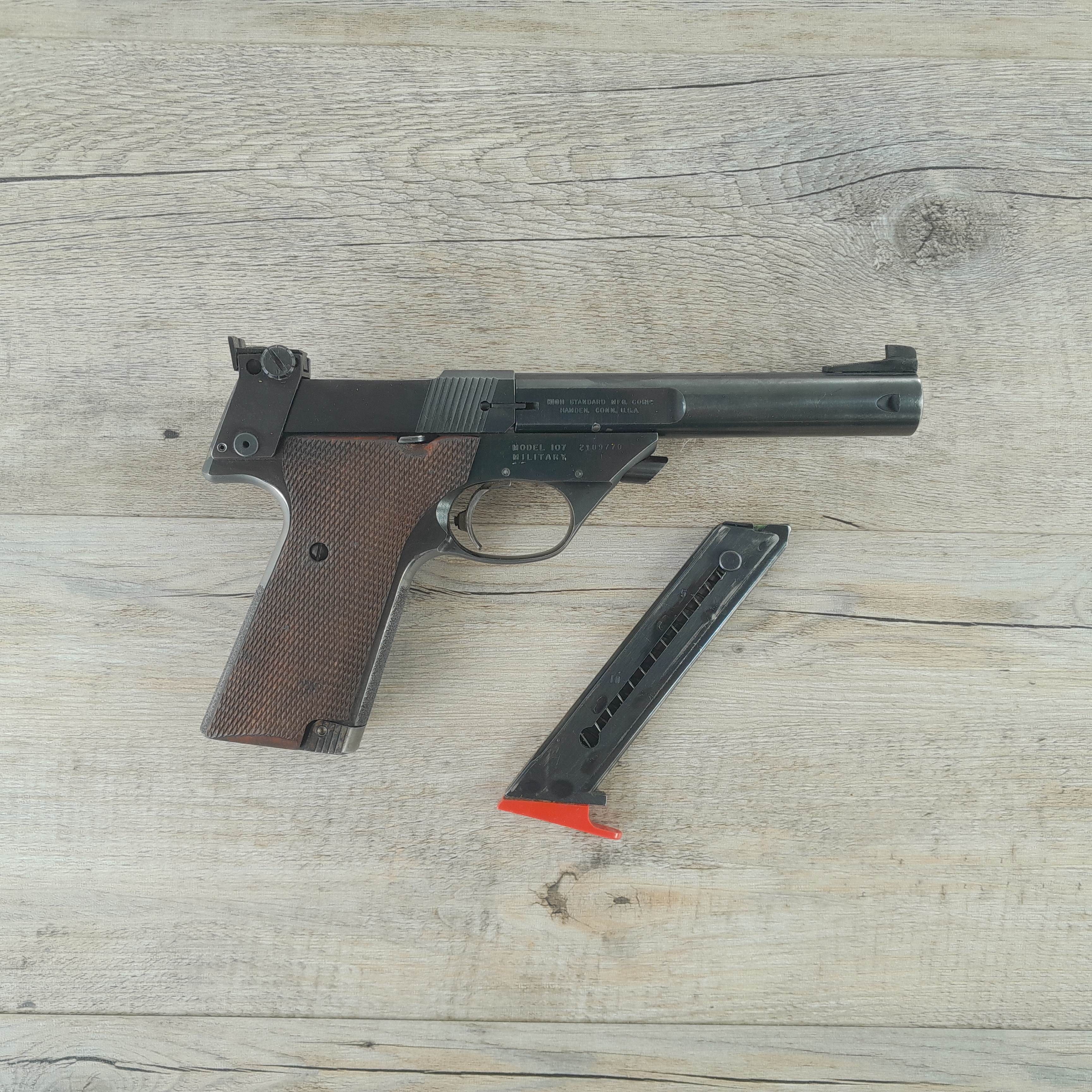 Begagnad Pistol High Standard 107 Military, .22lr