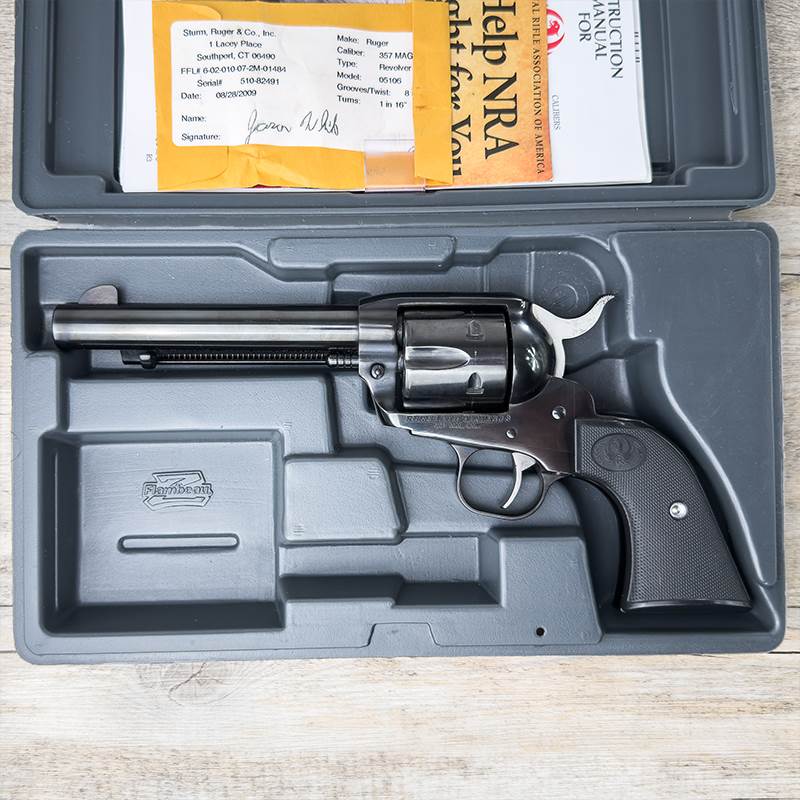 Begagnad Revolver Ruger New Vaquero .357 Magnum 5 1/2" Blånerad