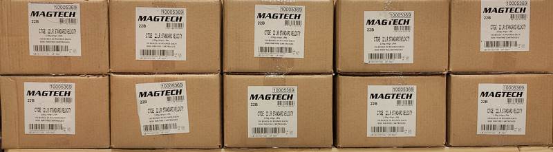 Patron Magtech .22LR LRN Lav med 50 000 st (10 st lådor 5 000)
