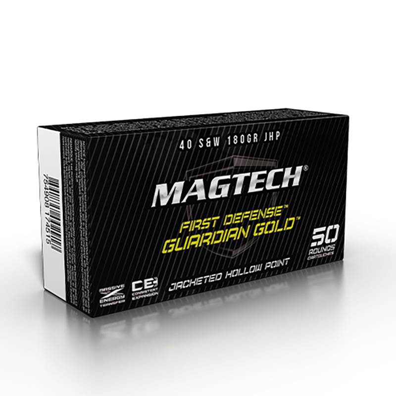Patron Magtech .40 S&W 180 grs JHP Guardian Gold, ask 50 st