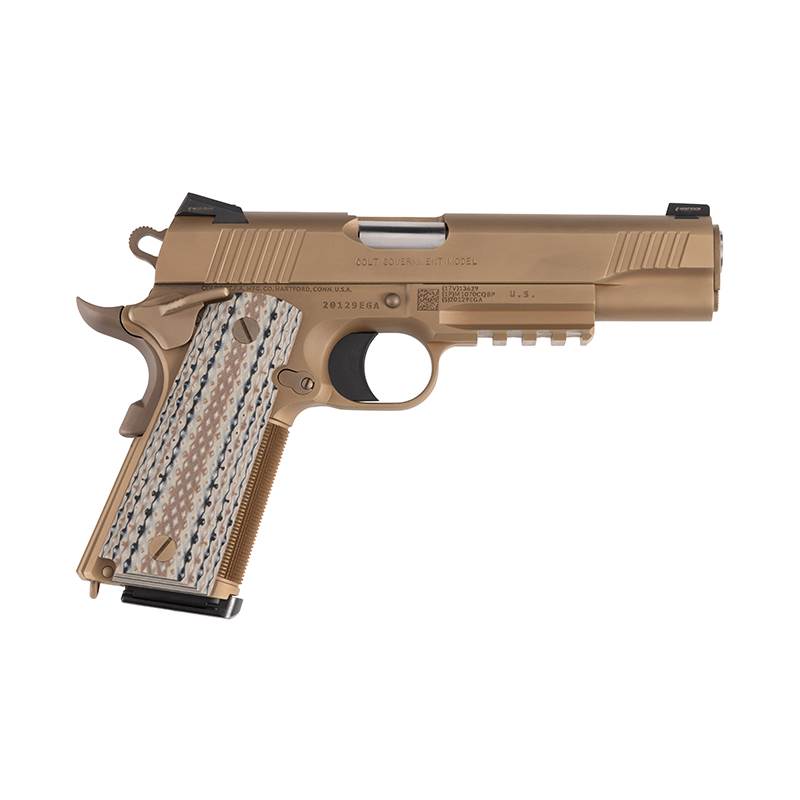 Pistol Colt Custom Shop CQB, .45 ACP 5" FDE DLC