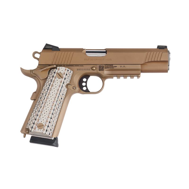 Pistol Colt M45A1 Government, .45 ACP, 5" FDE DLC