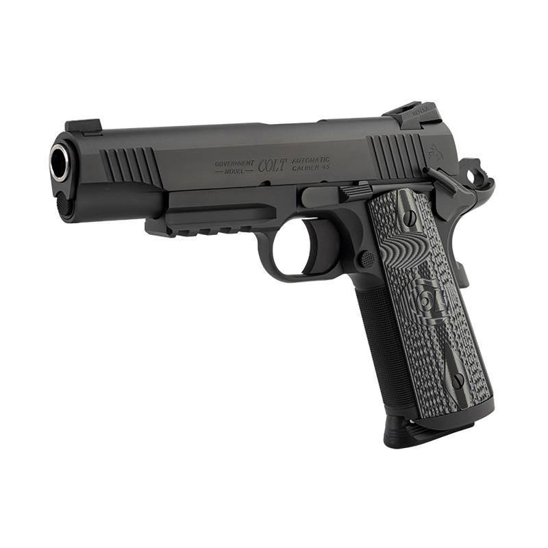 Pistol Colt Combat Unit Rail 9mm 5" Matte Black DLC