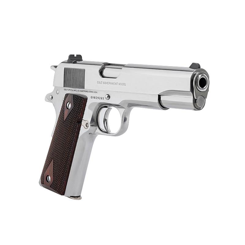 Pistol Colt Government Model 1911, .45 ACP, 5" Bright Stainless