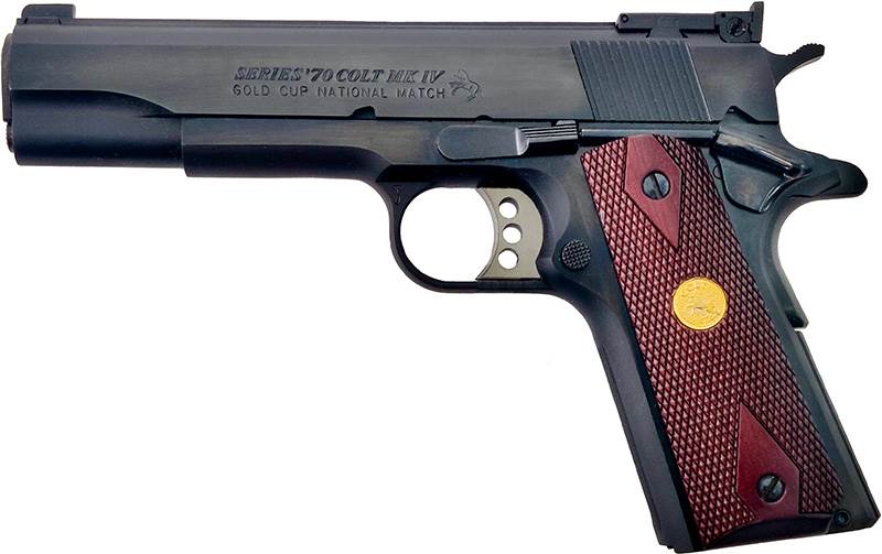 Pistol Colt National Match Gold Cup Series 70, .45 ACP, blånerad