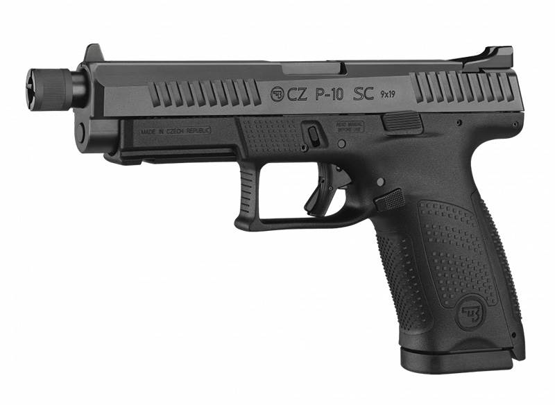 Pistol CZ P-10 SC SR, 9 mm, gängad pipa