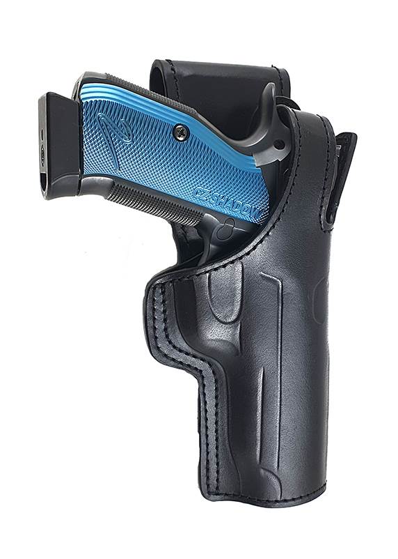 Läderhölster Sig Sauer X-five Falco CZ Shadow 2 från sida