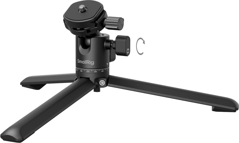 Litet stativ av bordstyp med ARCA Swiss Quick Release