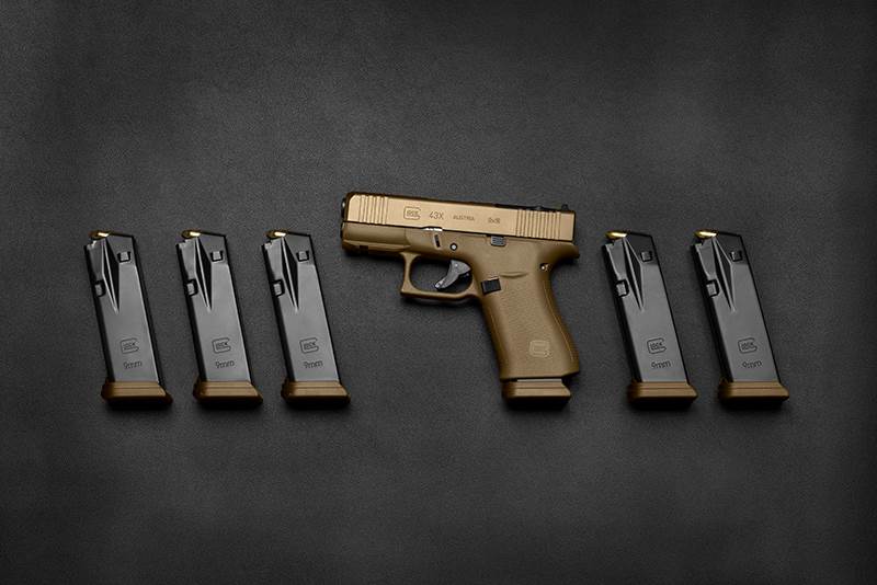 Pistol Glock 43X R MOS-K FS 9x19 Coyote