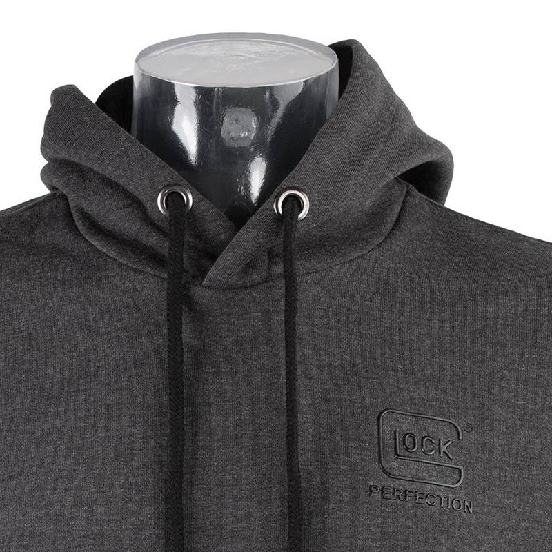 Tröja GLOCK Sweatshirt Hooded Perfection charcoal grey L