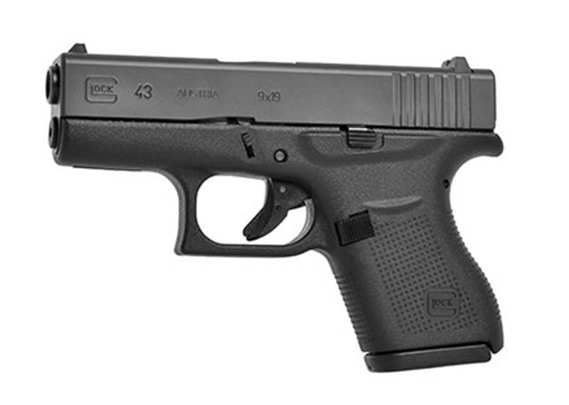 Glock 43 gen 3, 9 mm.