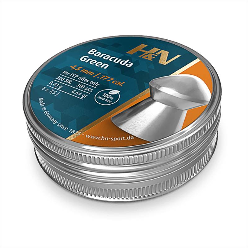 Lg-kulor Baracuda GREEN 4,5 mm, 300-ask