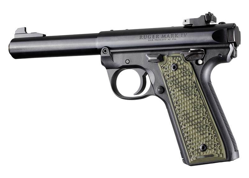 Kolv Hogue Ruger MKIV 22/45 G10 Piranha Green G-Mascus