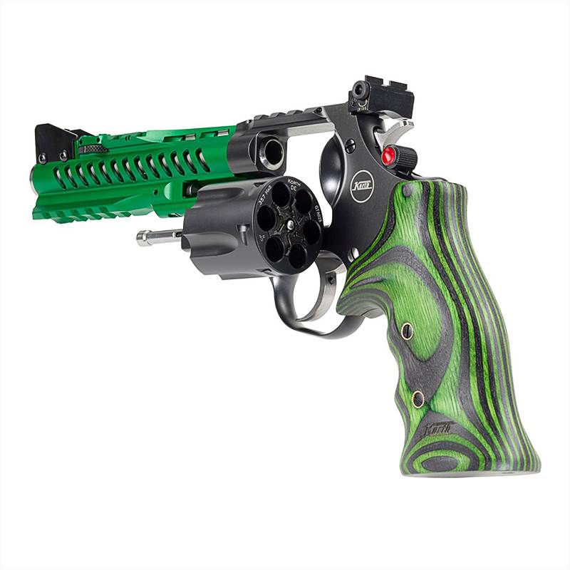 Revolver Korth GTA 6" .357 Magnum 6 skott Grön Alu Performance Kit