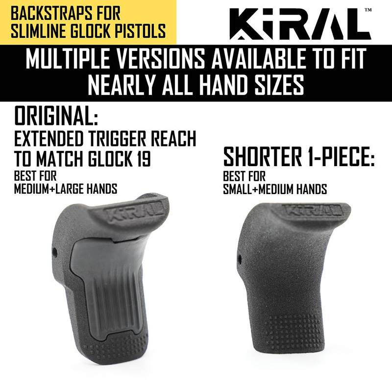 Kolvbaksida Backstrap Red. Angle LOK Grips Glock 43/48