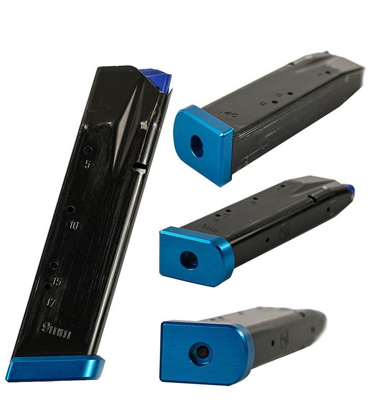 Magasinbotten LOK Grips alu, blå, CZ SH2 whole