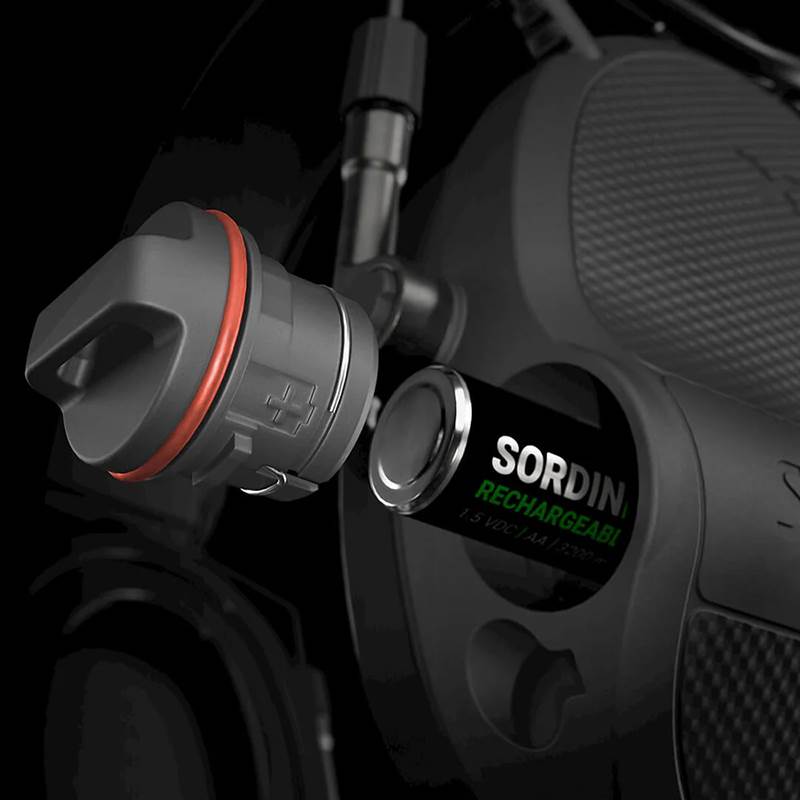 Hörselskydd Sordin Supreme X2 Black Leather Headband Gel