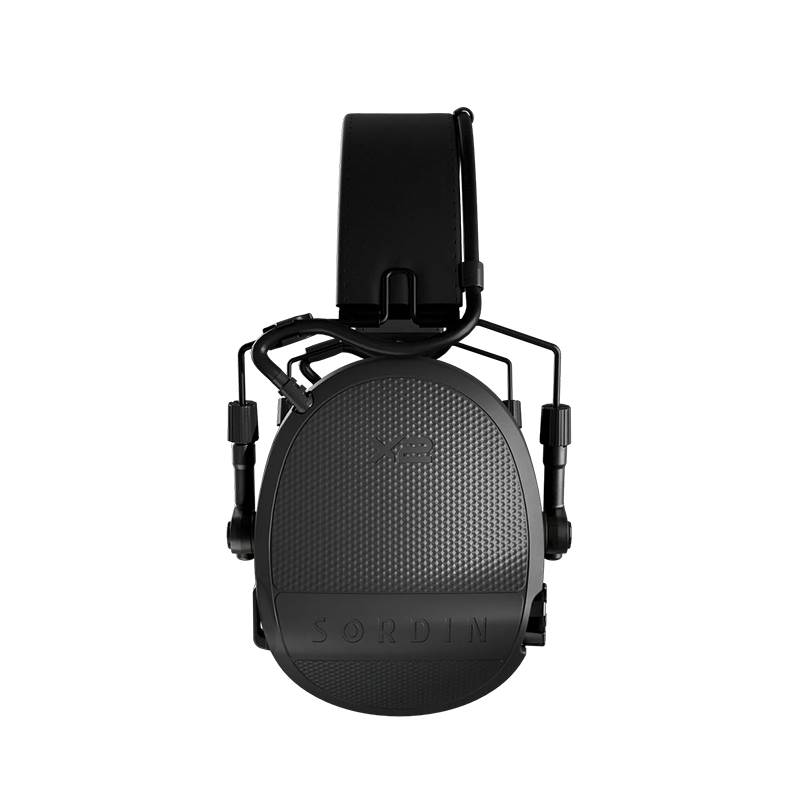 Hörselskydd Sordin Supreme X2 Black Leather Headband Gel