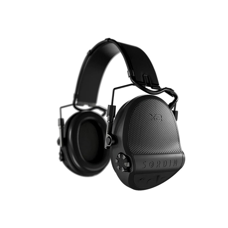 HÖRSELSKYDD SORDIN SUPREME X2 BLACK LEATHER HEADBAND MEMORY FOAM