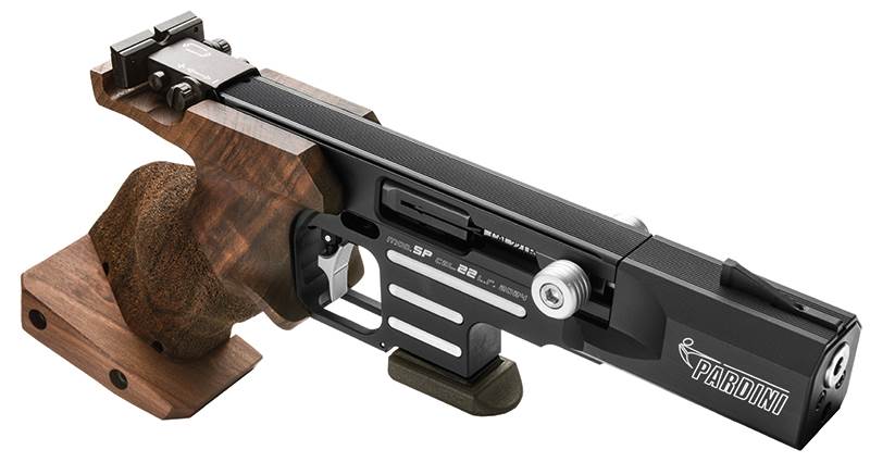 Pistol Pardini SP Hi-Tech Black .22 LR tävlingspistol av högsta kvalitet