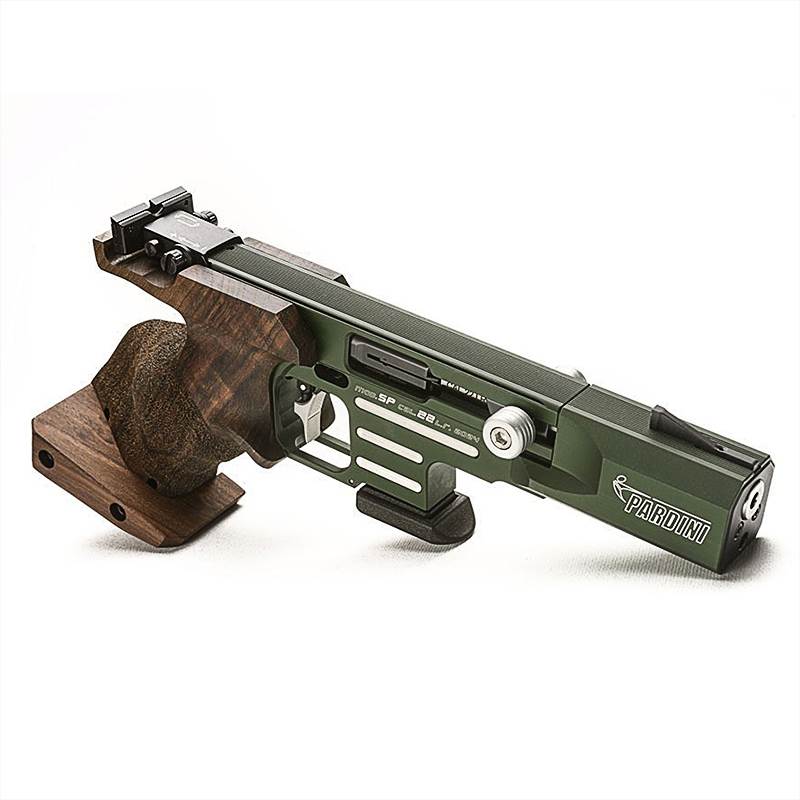 Pistol Pardini SP Hi-Tech Green .22 LR, tävlingspistol i absolut toppklass