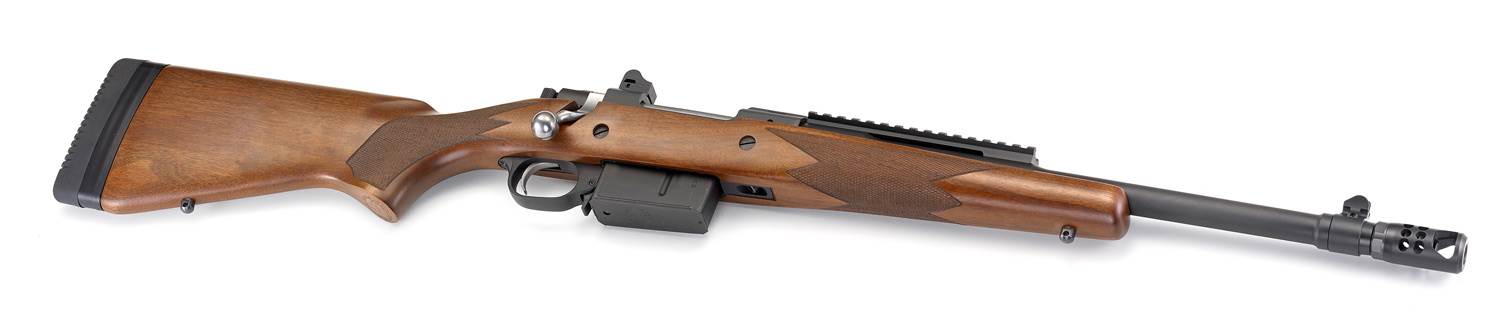 Gevär Ruger Scout Rifle .450 Bushmaster, Matte Black, valnöt