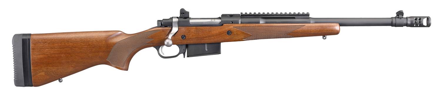 Gevär Ruger Scout Rifle .450 Bushmaster, Matte Black, valnöt
