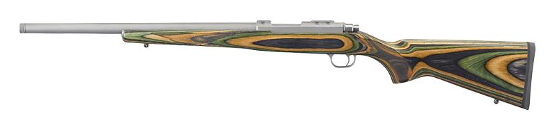 Gevär Ruger 77-Series 77/22 i .22 Hornet, grön laminatstock