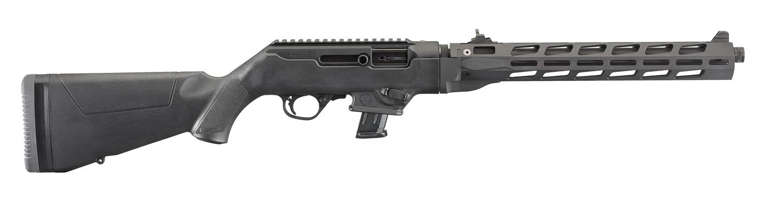 Gevär Ruger PC Carbine, 9 mm, fluted barrel, gänga ½"-28, 16,1" pipa