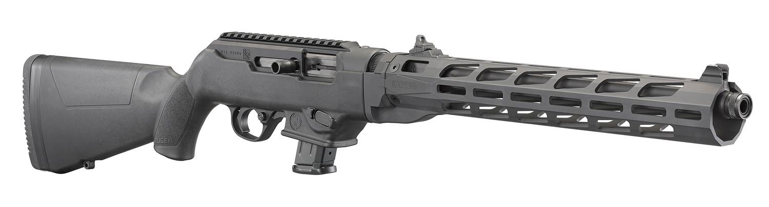 Gevär Ruger PC Carbine, 9 mm, fluted barrel, gänga ½"-28, 16,1" pipa