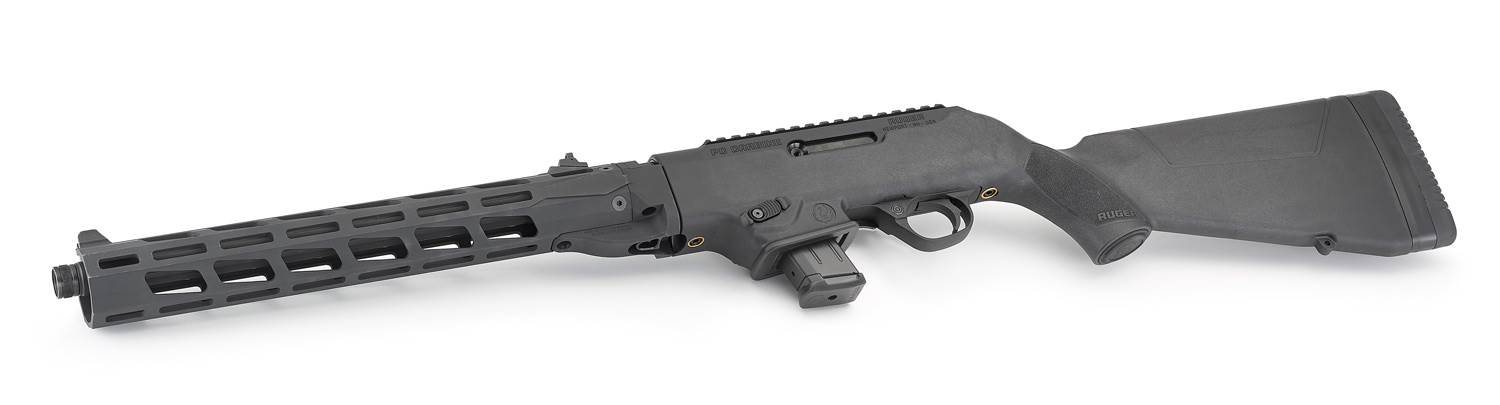 Gevär Ruger PC Carbine, 9 mm, fluted barrel, gänga ½"-28, 16,1" pipa