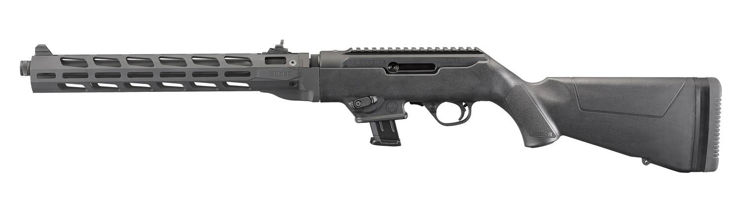 Gevär Ruger PC Carbine, 9 mm, fluted barrel, gänga ½"-28, 16,1" pipa