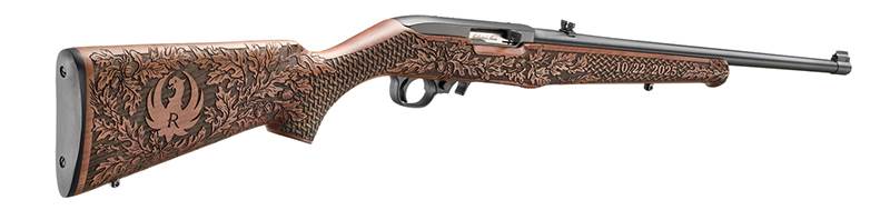 Samlarutgåva gevär Ruger 10/22 Collectors Series .22 LR, detalj bak