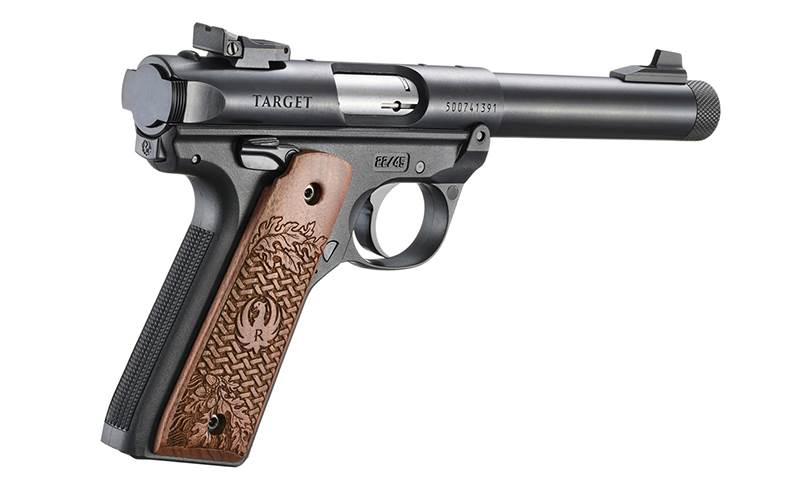 Pistol Ruger MKIV 22/45 Collector's Series, gängad, .22 LR, tävlingspistol, höger sida