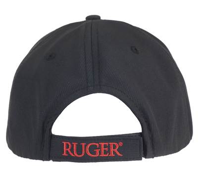Keps Ruger Ripstop Black & Silicone Patch Cap