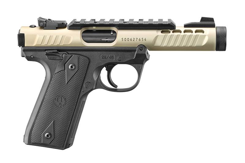 Pistol Ruger MKIV 22/45 Lite Champagne .22 LR