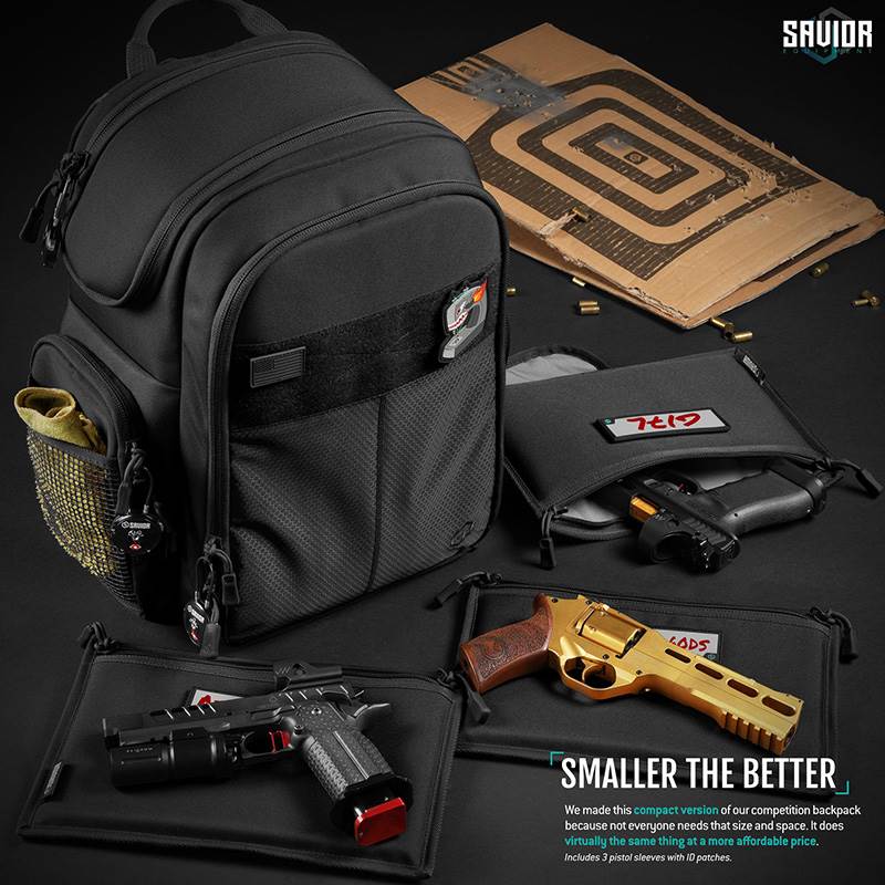 Ryggsäck Savior Equipment Compact SEMA Pistol Backpack Svart