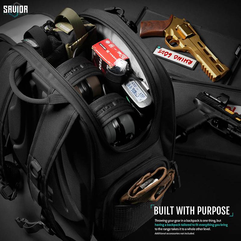 Ryggsäck Savior Equipment Compact SEMA Pistol Backpack Svart