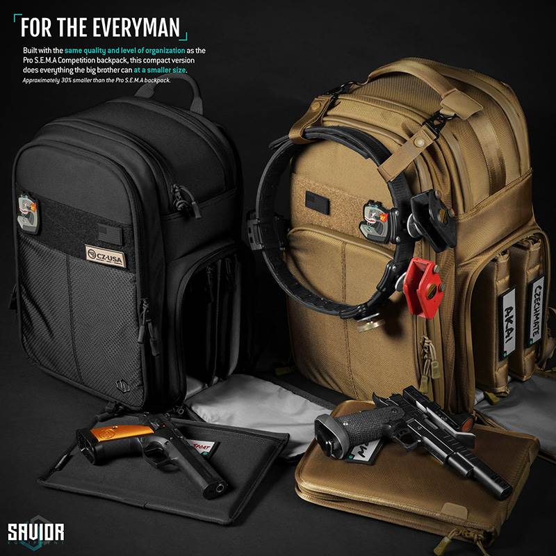 Ryggsäck Savior Equipment Compact SEMA Pistol Backpack Svart