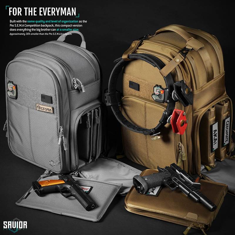 Ryggsäck Savior Equipment Compact SEMA Pistol Backpack Grå