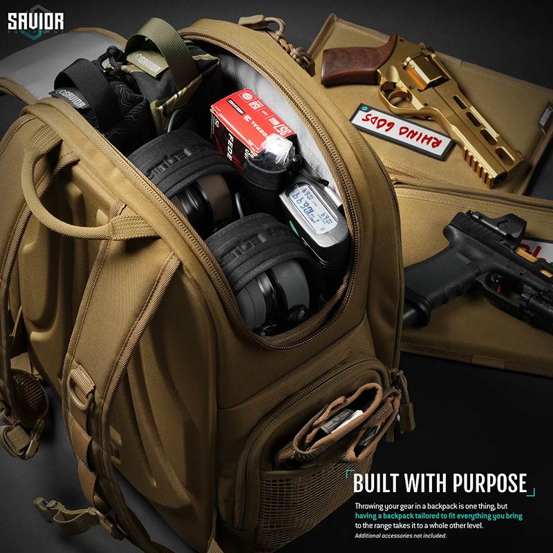 Ryggsäck Savior Equipment Compact SEMA Pistol Backpack Brun