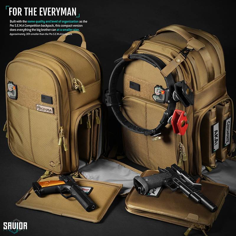 Ryggsäck Savior Equipment Compact SEMA Pistol Backpack Brun